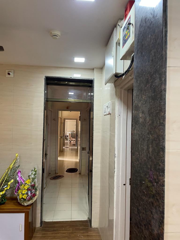 Clean private corridor at NewLife Hospital Virar